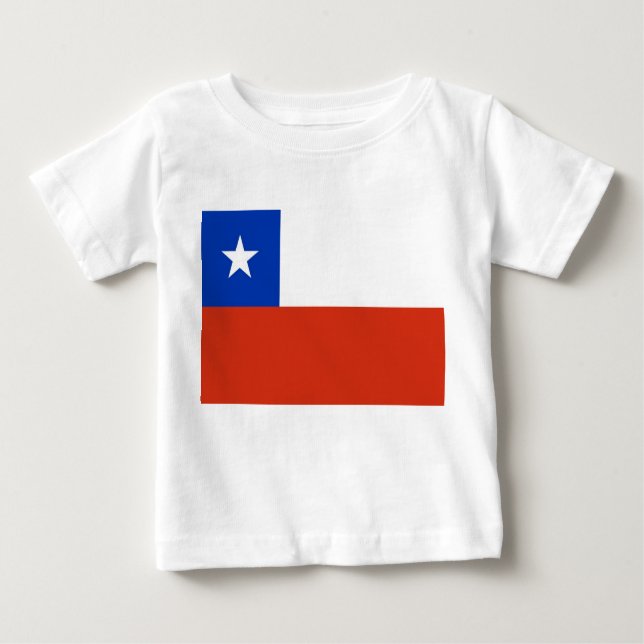 Baby T-Shirt with Flag of Chile (Frente)