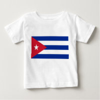 Baby T-Shirt with Flag of Cuba