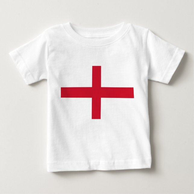 Baby T-Shirt with Flag of England (Frente)