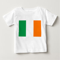Baby T-Shirt with Flag of Ireland
