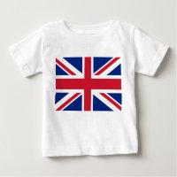 Baby T-Shirt with Flag of United Kingdom