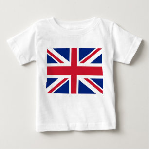 Baby T-Shirt with Flag of United Kingdom
