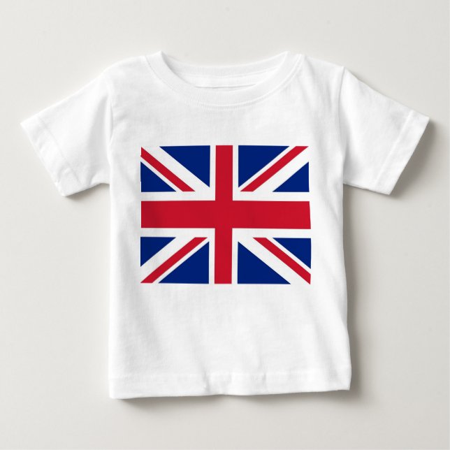 Baby T-Shirt with Flag of United Kingdom (Frente)