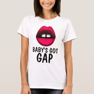 BABY TEM FALHA, T-shirts DE GAROTA DENTE FECHADA