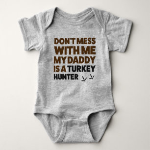 Baby Turkey caçando camisa de camisa de bebê Jerse