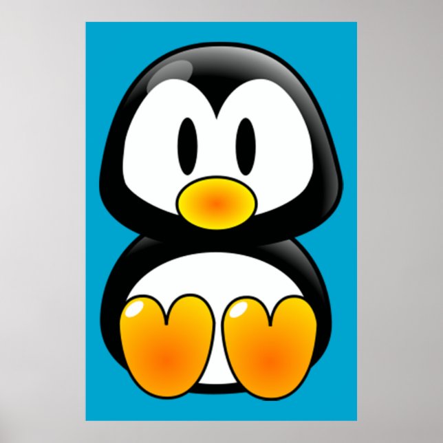 Baby Tux art poster (Frente)