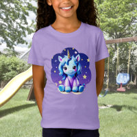 Baby Unicorn in PJ's T-Shirt