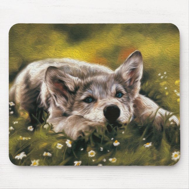 Baby Wolf Mousepad (Frente)