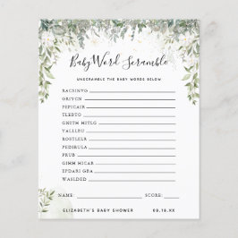 Baby Word Scramble | Jogo Chá de fraldas