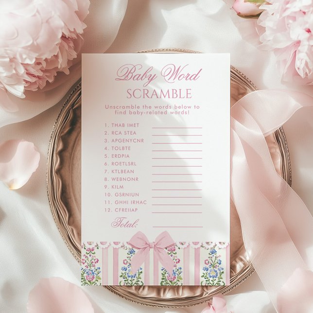 Baby Word Scramble Love Shack Baby Coquette game (Criador carregado)