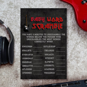 Baby Word Scramble - Nascer to Rock