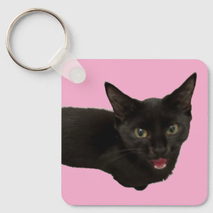 Baby Zina – Gatinho Preto Chaveiro Fofo