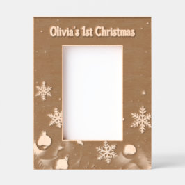 Baby's first Christmas Laser Etched Picture Frame
