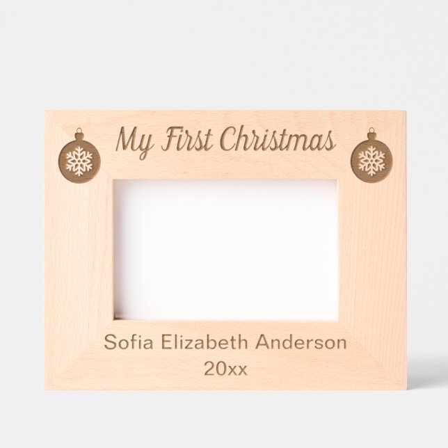 Baby's First Christmas & Name Year Ornaments (Front)