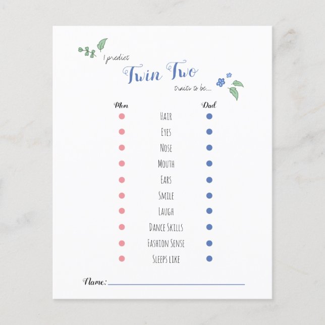 Babyshower prevê o tema dos ursos gêmeos (Frente)