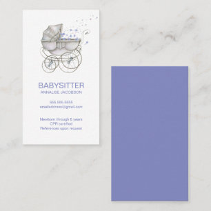 Babysitter Standard, Cartão de visita de 3,5" x 2