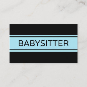 Babysitter Stripe Cartão de visita