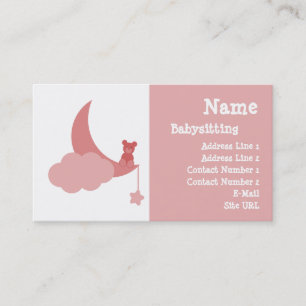 Babysitting Cartão de visita