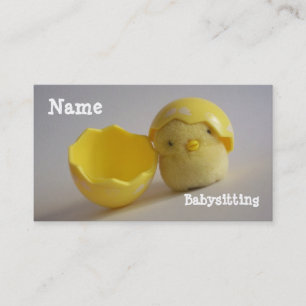 Babysitting Cartão de visita