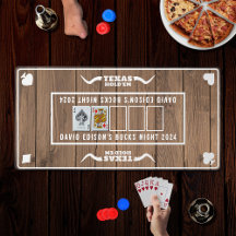 Bachelor Party Western Texas Segurem Poker Wooden