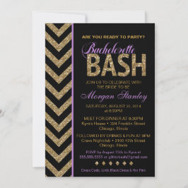 Bachelorette Bash Convite de festas PURPLE