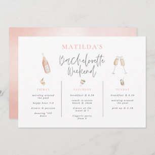 Bachelorette coquetel d'água fim de semana 3 dias