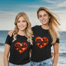 Bachelorette de Camisa T da Noiva Tee Retro