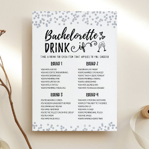 Bachelorette DRINK SE Cartão de Jogo de Festa Hen