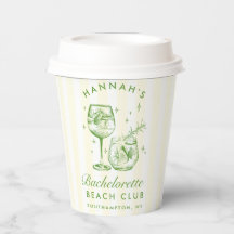 Bachelorette Retro Coquetel - Listras Verdes e Ama