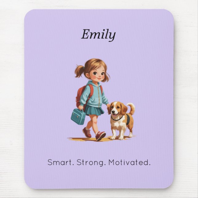 Back to School Mouse Pad – Personalized (Frente)