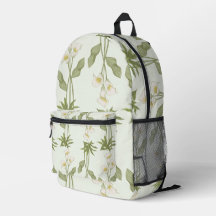 Backpack Floral Branco