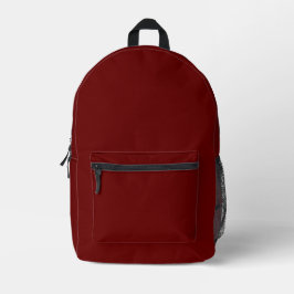 Backpack vermelho preto simples Mochilas impressas