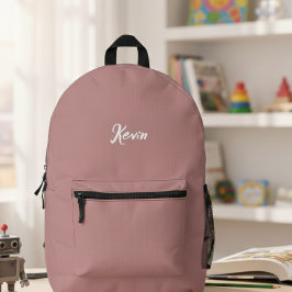 backpack with initials of the name, school bag