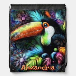 Backpacks Abstrato Toucan Whimsical Personalizado