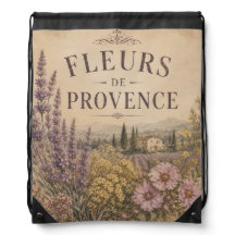 bolsa de cordão fleurs de provence