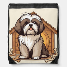 Casa de Cachorro Shih Tzu Brincalhão 
