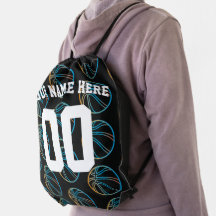 Esportes personalizados de basquete amarelo-azul