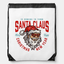 Feliz Natal & Feliz Ano Novo Hipster Papai Noel