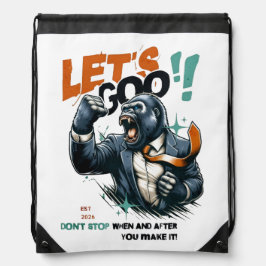 BACKPACKS LET'S GOO LESSONS LEARN DRAWSTRING BAG