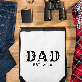 Backpacks Pai Estabelecido Novo Presente para Pai Texto Pret