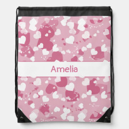 Backpacks Pretty pink love heart Personalized