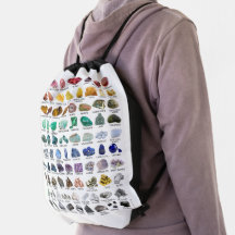 Rainbow Rocks Crystal Collection Drastring Bag