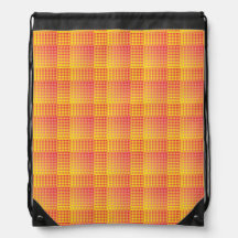 Red Yellow Checker Abstract Pattern
