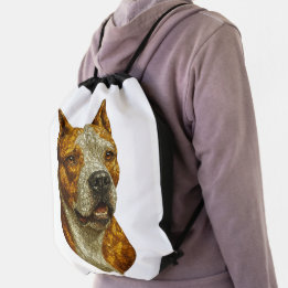 Backpacks Retrato de Cachorro Pitbull
