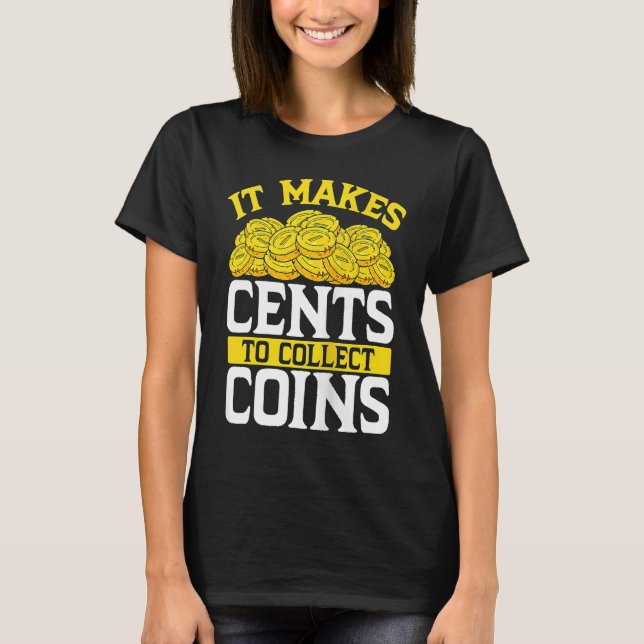 Backprint It Makes Cents To Collect Coins Tank Top (Frente)