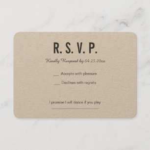 BACKSIDED com cartão RSVP geométrico Casamento