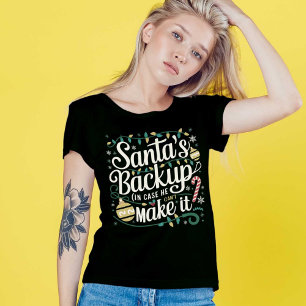 Backup de papais noeis Camisetas de Natal da Fam