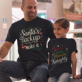 Backup de papais noeis | Camisetas de Natal da Fam
