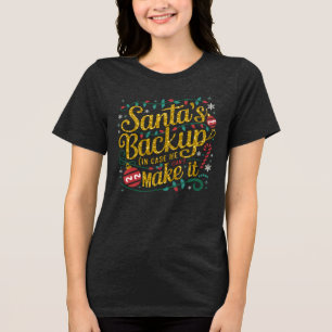 Backup de papais noeis Camisetas de Natal da Fam