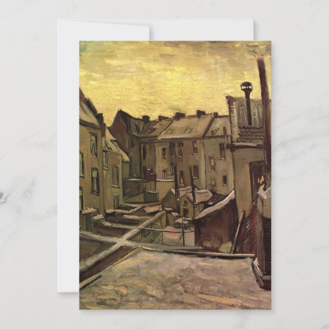 Backyards of Old Houses de Vincent van Gogh (Frente)